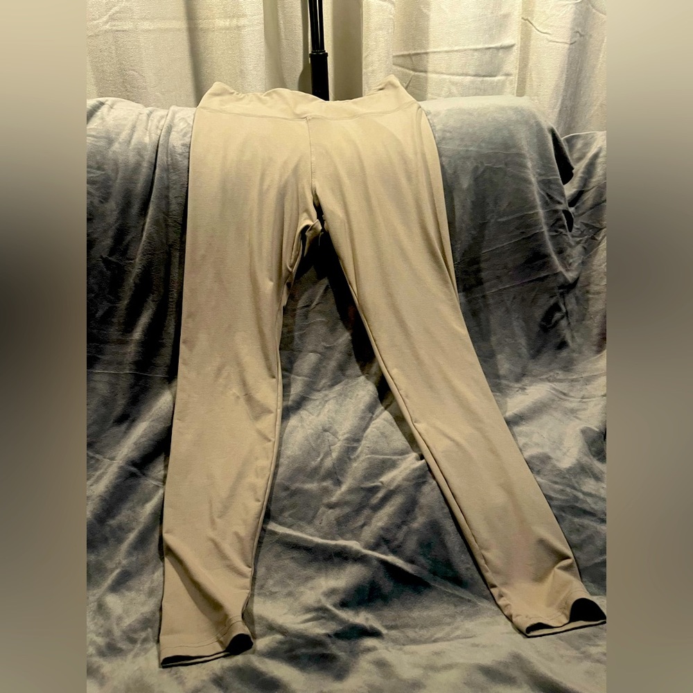 Gray/beige Leggings - Large never worn